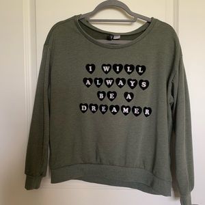H&M FLEECE CREW NECK SWEATSHIRT